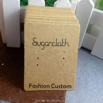 New Design Jewelry Cards Custom Earring With Logo New Design Jewelry Cards Custom Earring With Logo