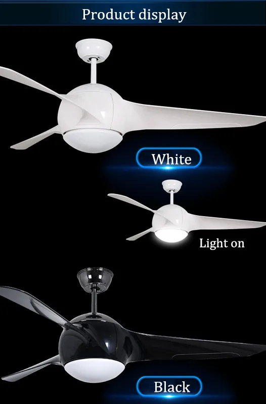 Specially home used white ceiling fan with light