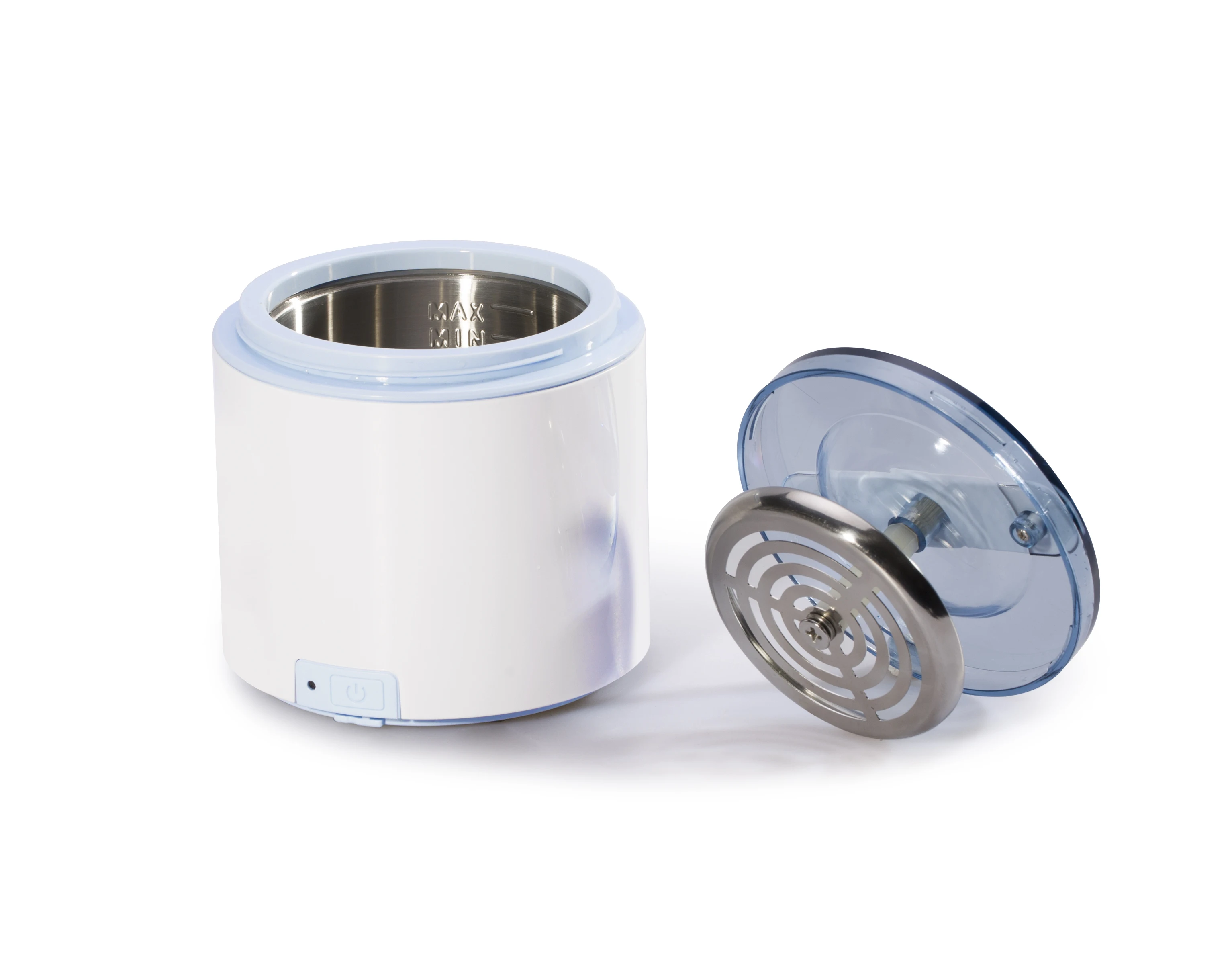 Mini detachable battery operated ultrasonic denture cleaner