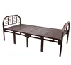 cheap silver single size wrought iron fold up bed folding single bed
