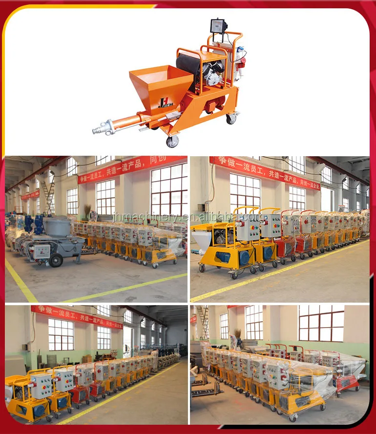 price of China construction Machine sand plaster machine for wall N9 with mixer