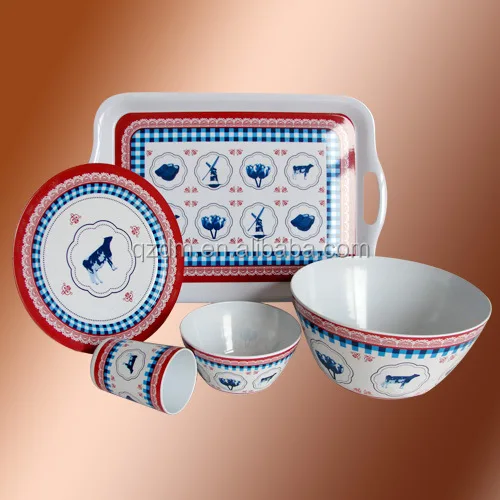 Western Melamine Dinner Set
