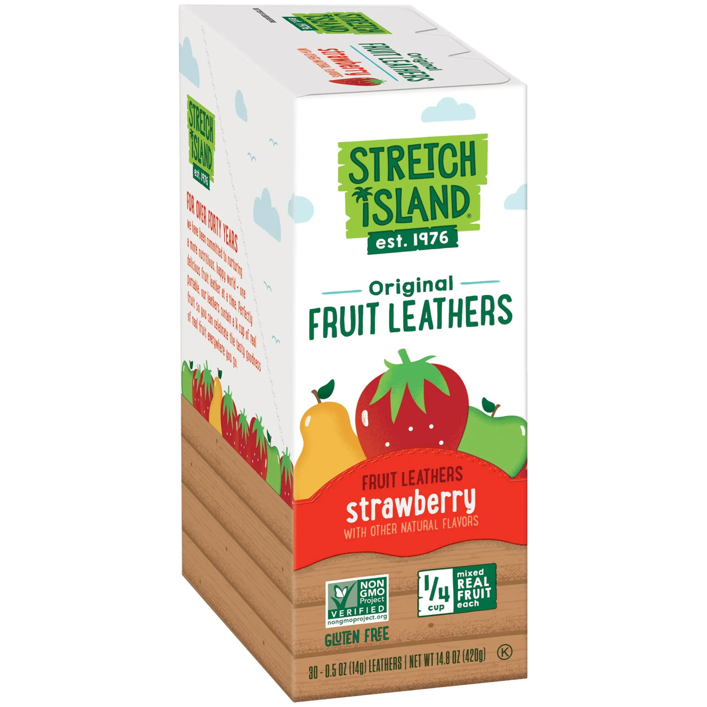 Fruit dealer. Strawberry strip. Stretch Island.