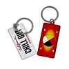 Custom Logo Metal Aluminum Key Chain License Number Plate Keychain for Promotion Gift