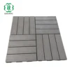 Barefoot-friendly WPC interlocking composite deck tiles, sanding solar decking tiles
