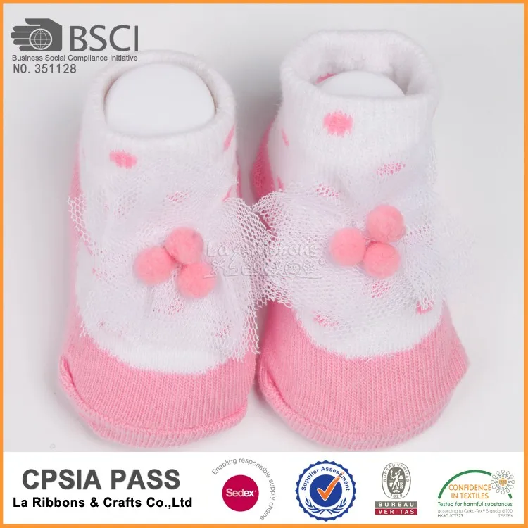 2017 New Bulk Wholesale Custom Made Cute Baby Infant Socks For 3 Pcs