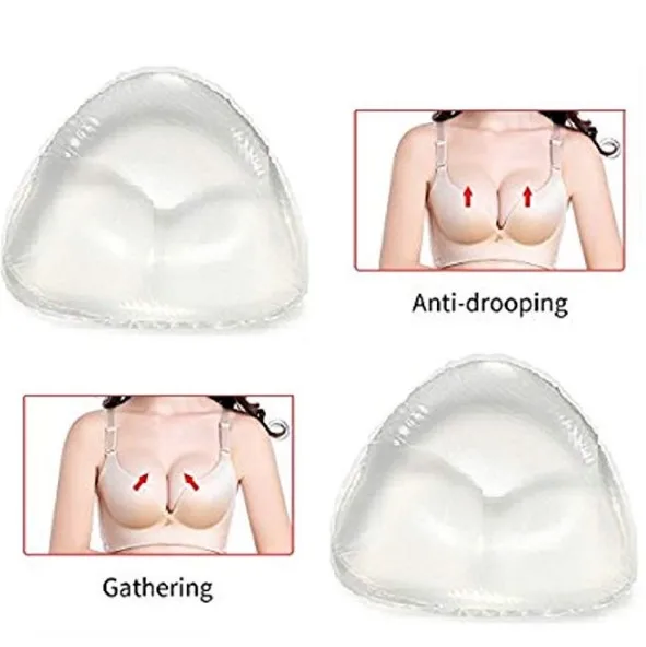 Women Padding Bra Inserts Silicone Push Up Bra Enhancer Chest Cups