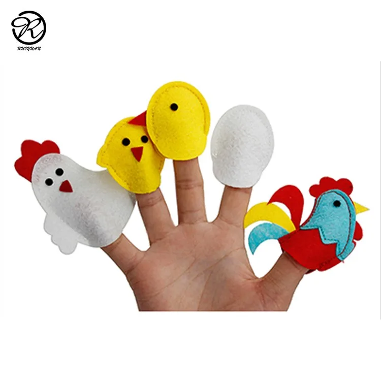 Finger Puppets Felt Professional Custom Made Animal Puppet Felt Finger