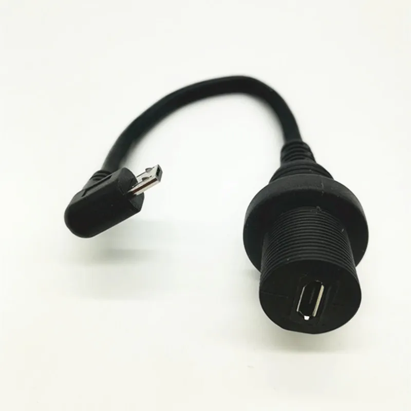 Custom Right Angle Micro Usb Connector Waterproof Female To Male Micro