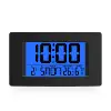 Large Atomic Clock Time Display with LCD Display, Indoor Temperature, Wall Deskside Alarm clock