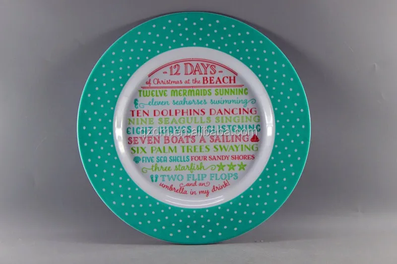 35cm Round Melamine Serving Plate Food Safe