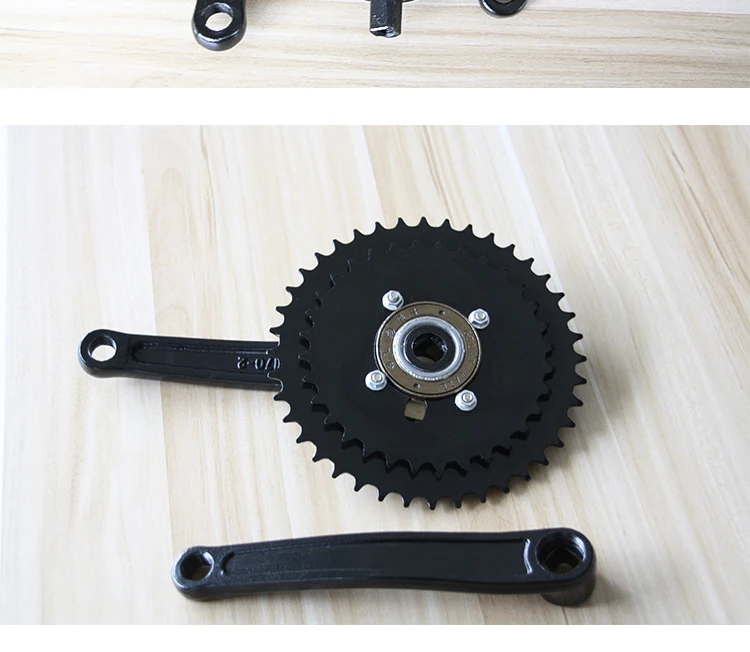 Steel Chainwheel Mountain Bicycle Crankset Electric Tricycle 4 Hole