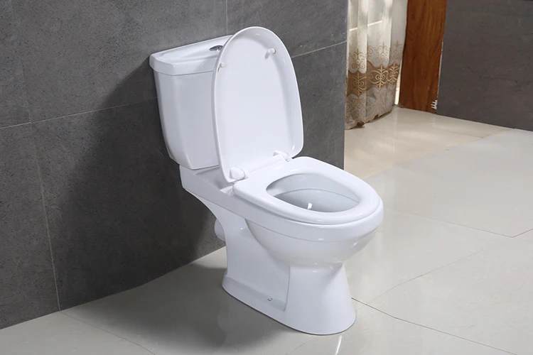China supplier Twyford Two Piece P Trap For Africa cheap kenya color wc toilets bowl
