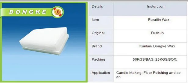 100% clean Fully Refined Parrafin Wax White Candle Paraffine Wax 58/60 for sale