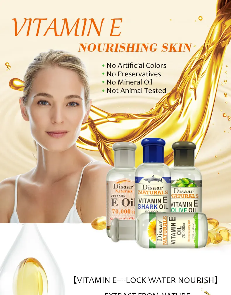 Disaar Body Face Care Massage Essence Vitamin E Moisturizing Natural