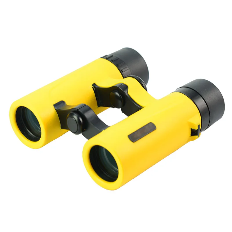 Srate Waterproof Fogproof Yellow Binoculars 8x25 Foldable Handheld 