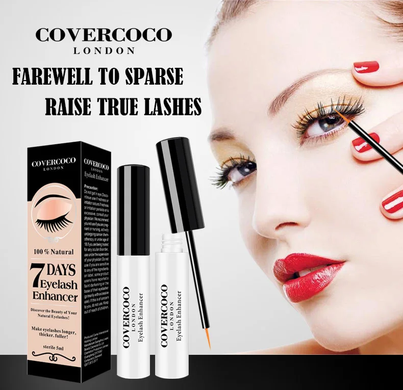 Covercoco 7 أيام العين لاش النمو المصل 100% العضوية الطبيعية رمش تمديد محسن المصل