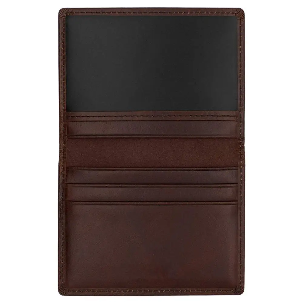 Натуральная кожа Двойные Бумажник и Giftbox, оранжевый, одно окно