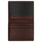 Genuine Bifold Carteira de Couro & Giftbox, Laranja, &Uacute;nica Janela