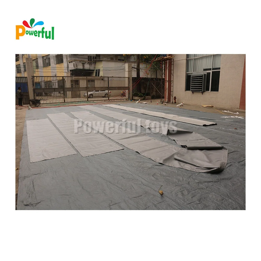 Cheap price coated polyester pvc tarpaulin ground sheet for inflatable bouncer slide