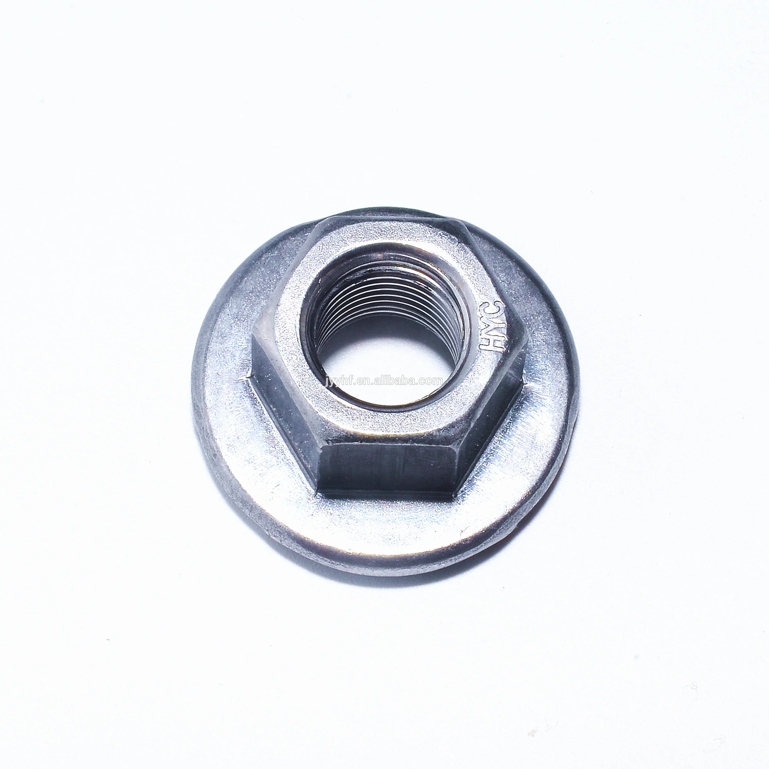M10-1.5 Metric Hex Flange All Metal Lock Nut Class 10 DIN 6927 Zinc Plate 15