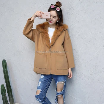 fur lined hooded jacket women's