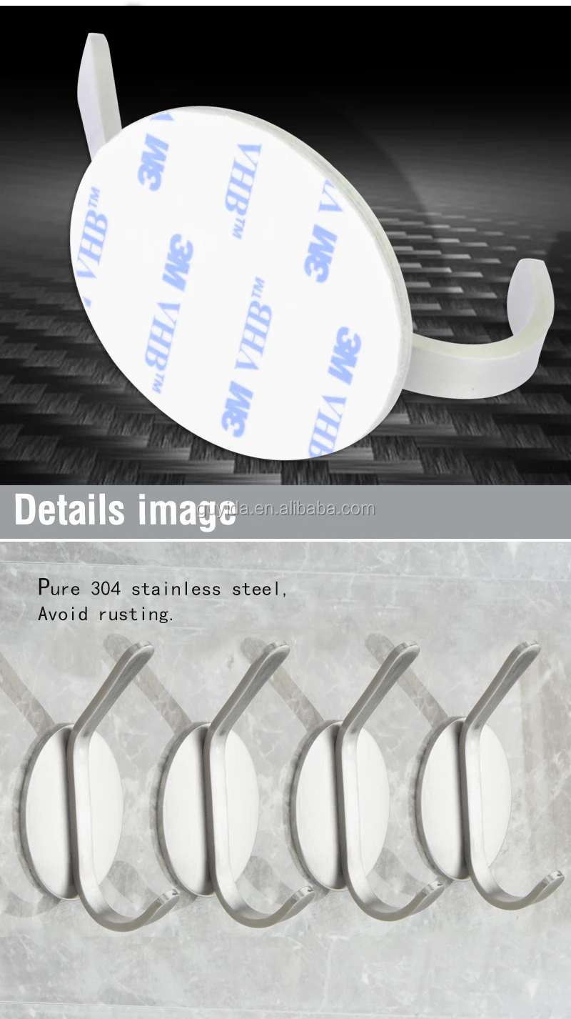 stainless steel bathroom robe hook