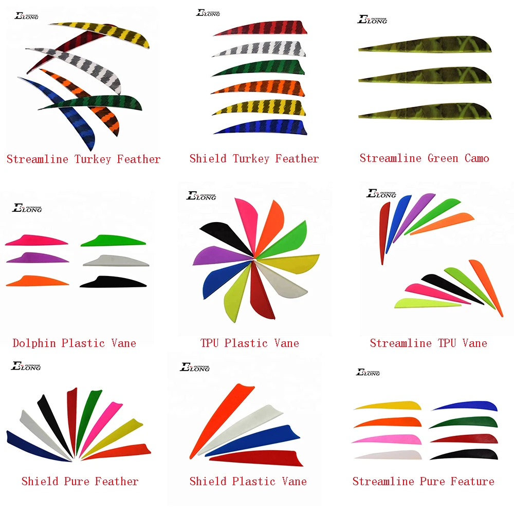 Fletching Tpu Guide Arrow Vane For Archery Various Colors Streamline Vane Buy Archery,Arrow
