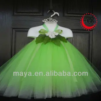 vestido de princesa verde