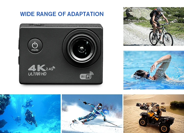 Newest 1080p Wifi Waterproof Sport Pro Xdv Cameras F60 4k Video Record