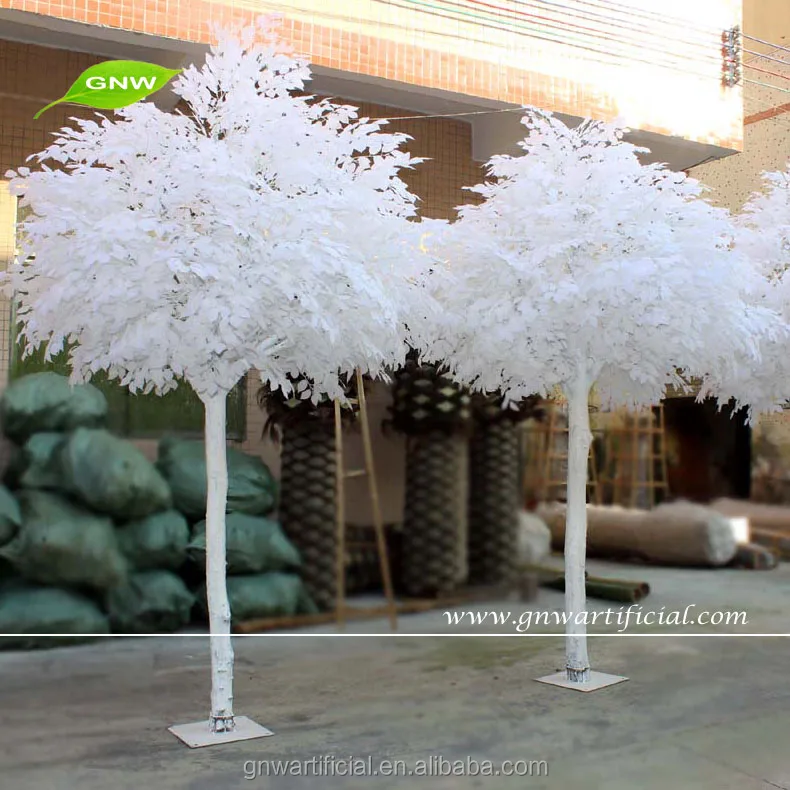 gnw btr034 artificial white leaves banyan tree for wedding wishing
