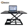 corner vertical multi user computer desk with height adjustable and keyboard tray