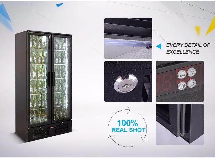 Oem Standing Beer Display Upright Showcase Freezer For Supermarket ...