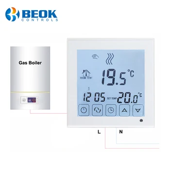 Beok Bot 323 Wired Digital Room Thermostat For Gas Boiler Heating Smart Programmable Boiler Thermoregulator Buy Gas Boiler Thermostat Smart