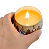 Custom printing travel candle tin container