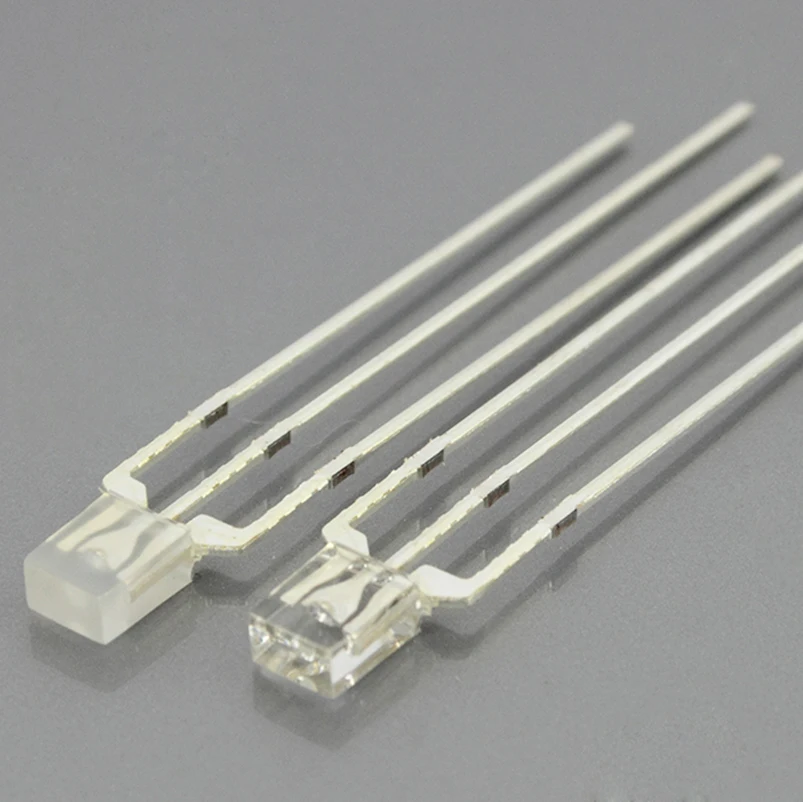 2018 Bi-Color Ultra Bright Square 2*5*5mm Water Clear LED DIP Lamp Diode