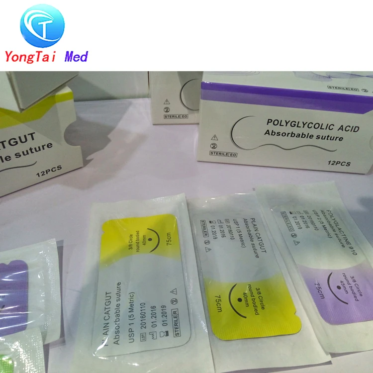 Disposable absorbable surgical pga suture manufacturer