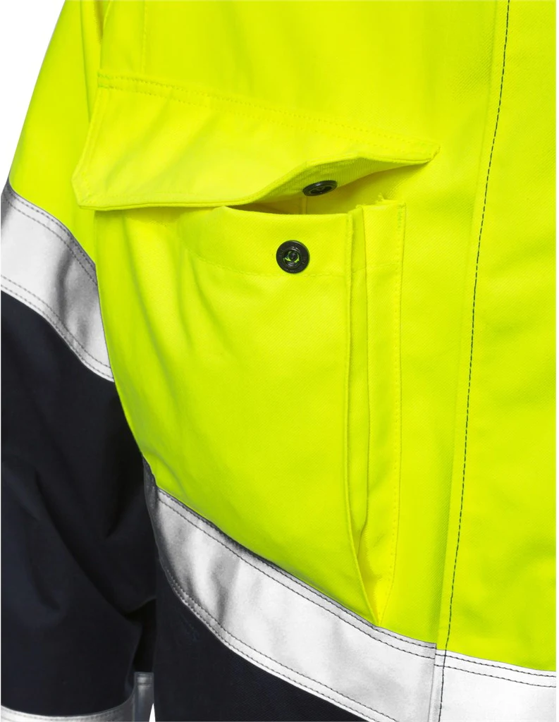 Fluorescent High Visibility Custom Construction Cotton Work Safety