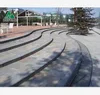 Outdoor grey granite stone stairs/ steps risers