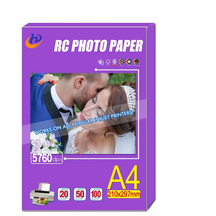180g 260g 300gsm Photo Print High Glossy Inkjet Wholesale A4 Glossy Photo Paper Buy High