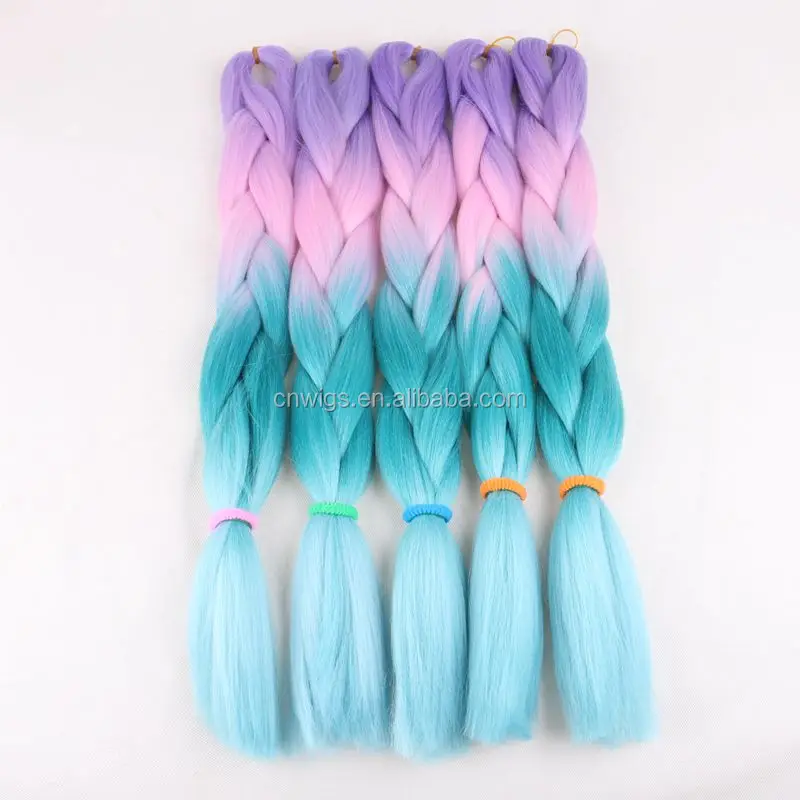 Wholesale Stock Beautiful Heat Resistant Synthetic Jumbo Box