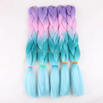 Wholesale Stock Beautiful Heat Resistant Synthetic Jumbo Box