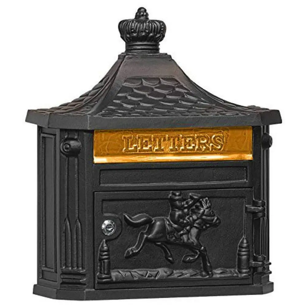Wall Mount Mailbox Locking Aluminum Postal Box Security Safe Outdoor Home and Office Medium Capacity Adjustable Stop Flap Opening Elegant Style Strength and Durability & eBook by BADA shop