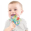 kids safety sensory teether rattle ball silicone baby teething toys