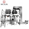 Full packing line combined 24head weight filler and 8station premade pouch doypack packaging machine for rice beans grains