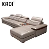 Genuine Leather U Shaped Movable Sectional Sofa