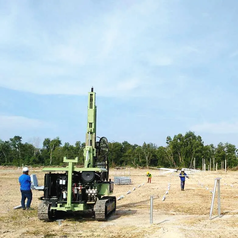 Solar Ground Screw Drilling Machine Solar Screw Pile Driver Mz130y2