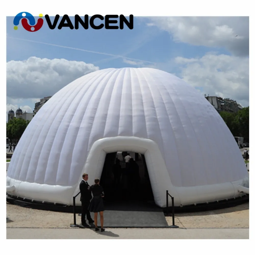10m Diameter Inflatable Tents With Led Light 0.55mm Pvc Tarpaulin