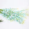 Single Branch Artificial Silk Butterfly Orchid Flower for Home Decor Living Room Flowers