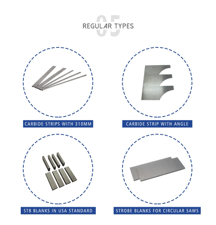 5//32 x 7//8/" x 6/" Solid Carbide Strip Rectangular Blank